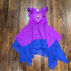 D-Signed HTF Disney Descendants Dress Flowy Purple/ Blue size 7/8